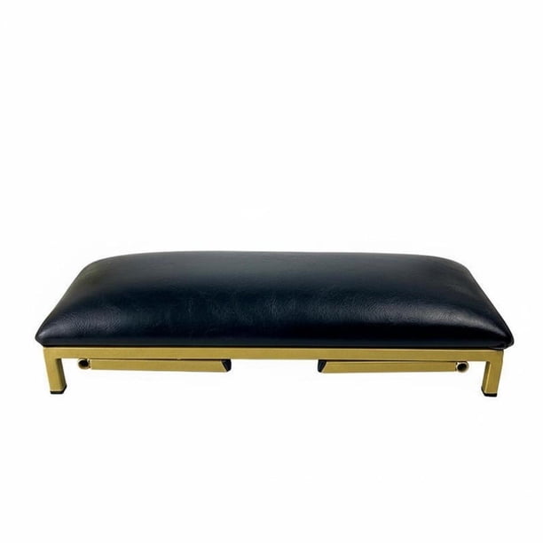 Reposabrazos De Altura Ajustable, Portátil Y Plegable, Para Manicura, Almohada Plegable Que Ahorra Espacio Para Uso Doméstico, Color Negro, Para Una Sola Mano. Reposamanos individual negro