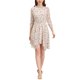 thumbnail image 1 of Vestido Floral para Mujer INSPIRE CHIC con Mangas Fruncidas y Ajuste Elástico M Blanco, 1 of 6
