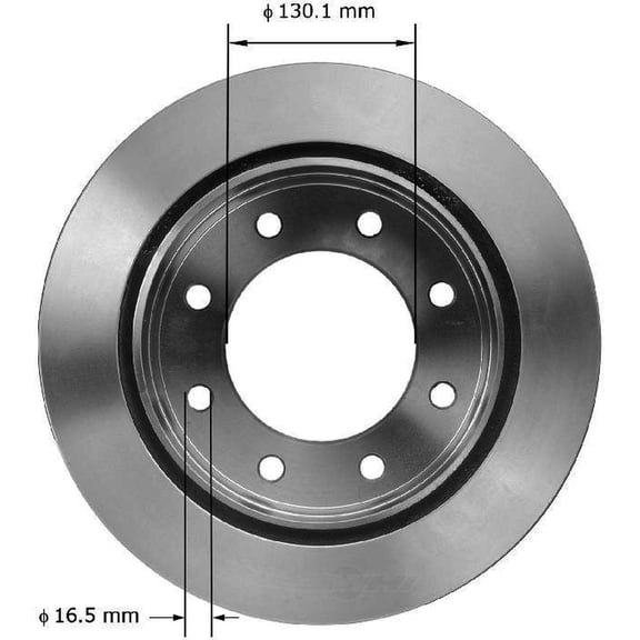 BENDIX PRT6076 Bendix Brake Rotor Fits select: 2011-2017 CHEVROLET SILVERADO, 2011-2017 GMC SIERRA