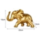 thumbnail image 3 of Adorno de estatuilla de de resina, escultura decorativa moderna de lujo de para regalo, sala de estar, boda, oficina, decoración Baoblaze Estatuilla de elefante, 3 of 8