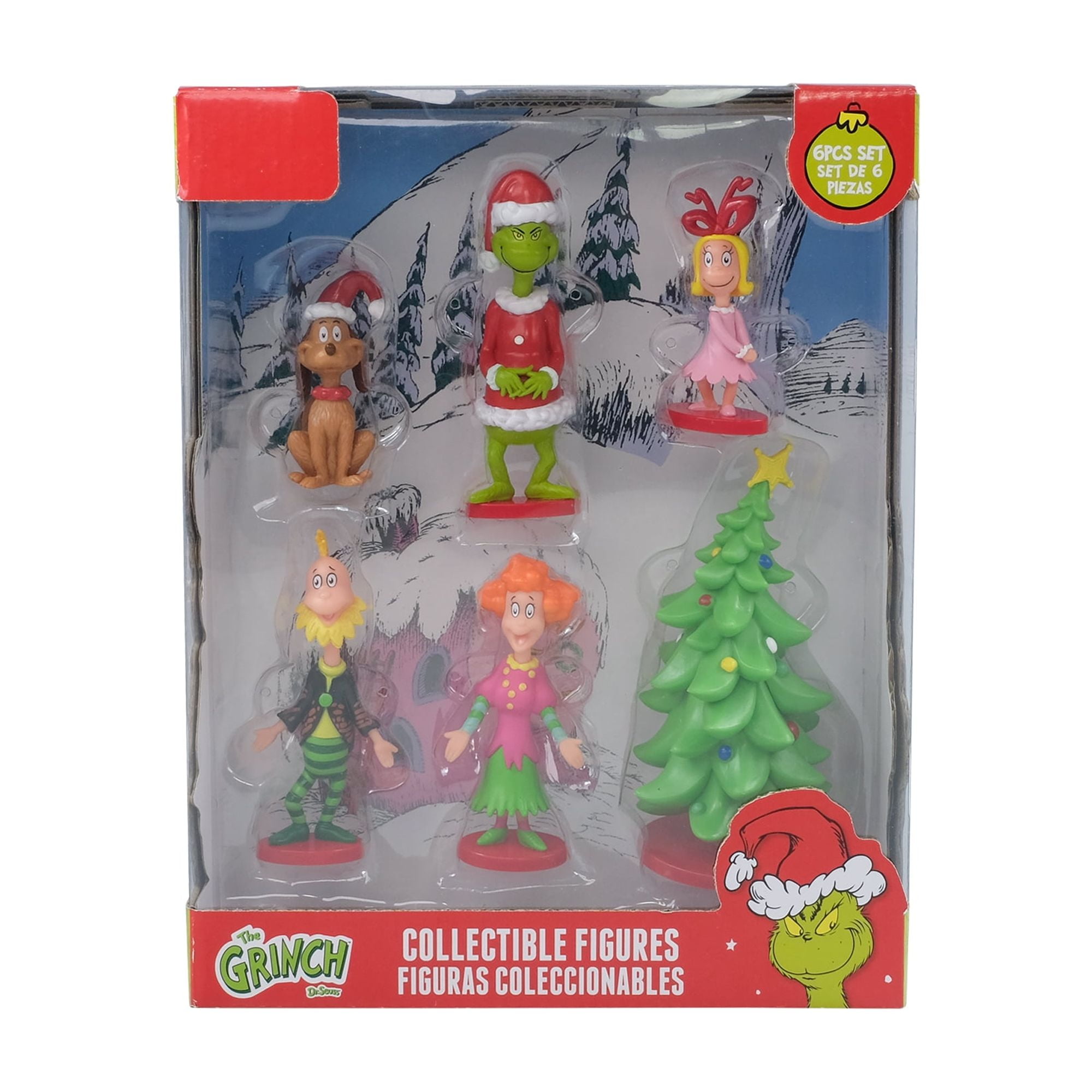 Ensemble de 6 figurines Dr. Seuss, « Le Grinch qui a volé Noël », vinyle, 10 à 15 cm de haut, décoration de table, multicolore, par Ruz