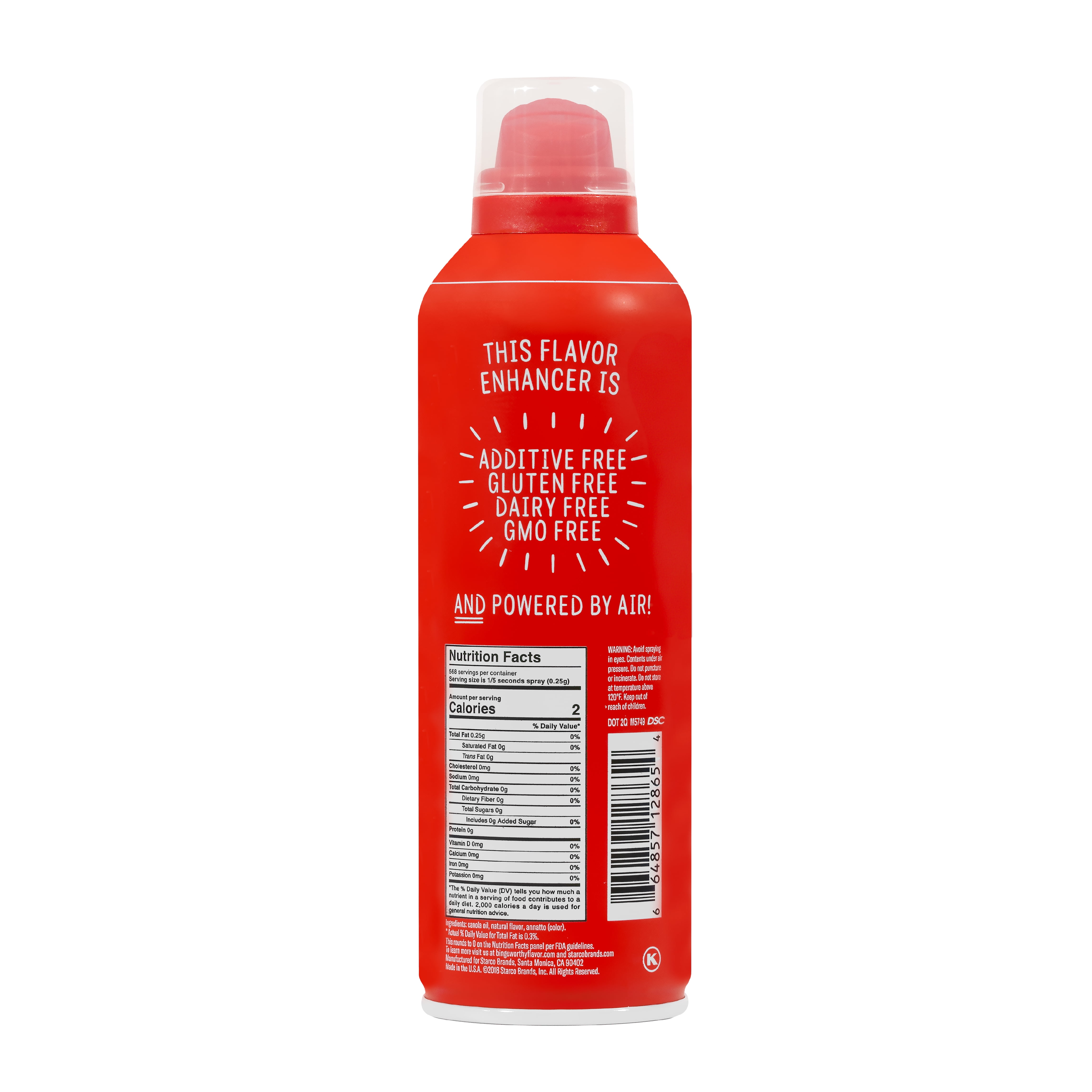 Winona Pure Theater Style Butter Popcorn Spray – All-Natural, Low Calorie, Dairy-Free, Gluten-Free, 5 oz