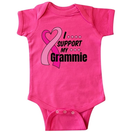 

Inktastic Breast Cancer Awareness I Support My Grammie Pink Ribbon Gift Baby Boy or Baby Girl Bodysuit
