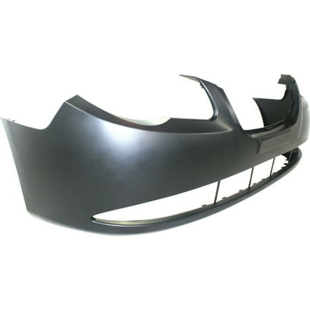 Front Bumper Cover 865112H000 Replacement for 2007-2010 Hyundai Elantra with Fog Lamp Holes Black