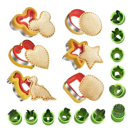 

Megawheels Sandwich Cutter and Sealer | Uncrustable Decruster Sandwich Maker for Boys Girls | Cartoon Bread Cookie Cutters Kids Lunch Accessories