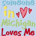 thumbnail image 2 of CafePress - Someone In Michigan Loves Me Infant Bodysuit - Baby Light Bodysuit, Size Newborn - 24 Months, 2 of 4