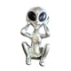 thumbnail image 1 of Estatua de extraterrestre, figura decorativa de resina, adorno de mesa para la entrada. No escuchar, 1 of 9
