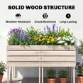 thumbnail image 6 of Outsunny 4PCS Wooden Raised Garden Beds Kits Elevated Planter for Outdoor Plants Flowers Vegetables, Raised Garden Boxes, 6 of 9