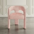 thumbnail image 5 of Jofran Gwen Modern Luxury Jacquard Fabric Upholstered Sculpture Armchair, 5 of 9
