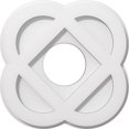 thumbnail image 1 of Ekena Millwork CMP12CE-04000 12 in. OD x 4 in. ID Square Charlotte Architectural Grade PVC Contemporary Ceiling Medallion, 1 of 4