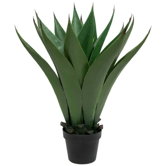 Northlight Real Touch™️ Artificial Green Agave Americana Succulent Potted Plant - 26"