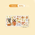 thumbnail image 2 of Fall Window Clings, Fall Leaves Wall Stickers & Watercolor Cats, Dogs, Pumpkin Autumn Window Clings Set, Peel and Stick Removable Falls Wall Stickers Decals for Home, Living Room Glass Door Halloween, 2 of 4