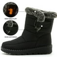 thumbnail image 5 of Fashion Women Winter Water Women S Snow Boots Size 11 Proof Flat Hook Loop Rain Snow Boots for Women Keep Warm Snow Boots Snow Boots Women Tall Comfortable Mid Delightful Women's Snow Boots, 5 of 9