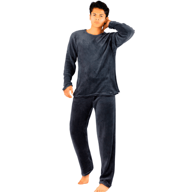 Pijama De Hombre Afelpada Pantalón Sudadera Tela Polar Suave