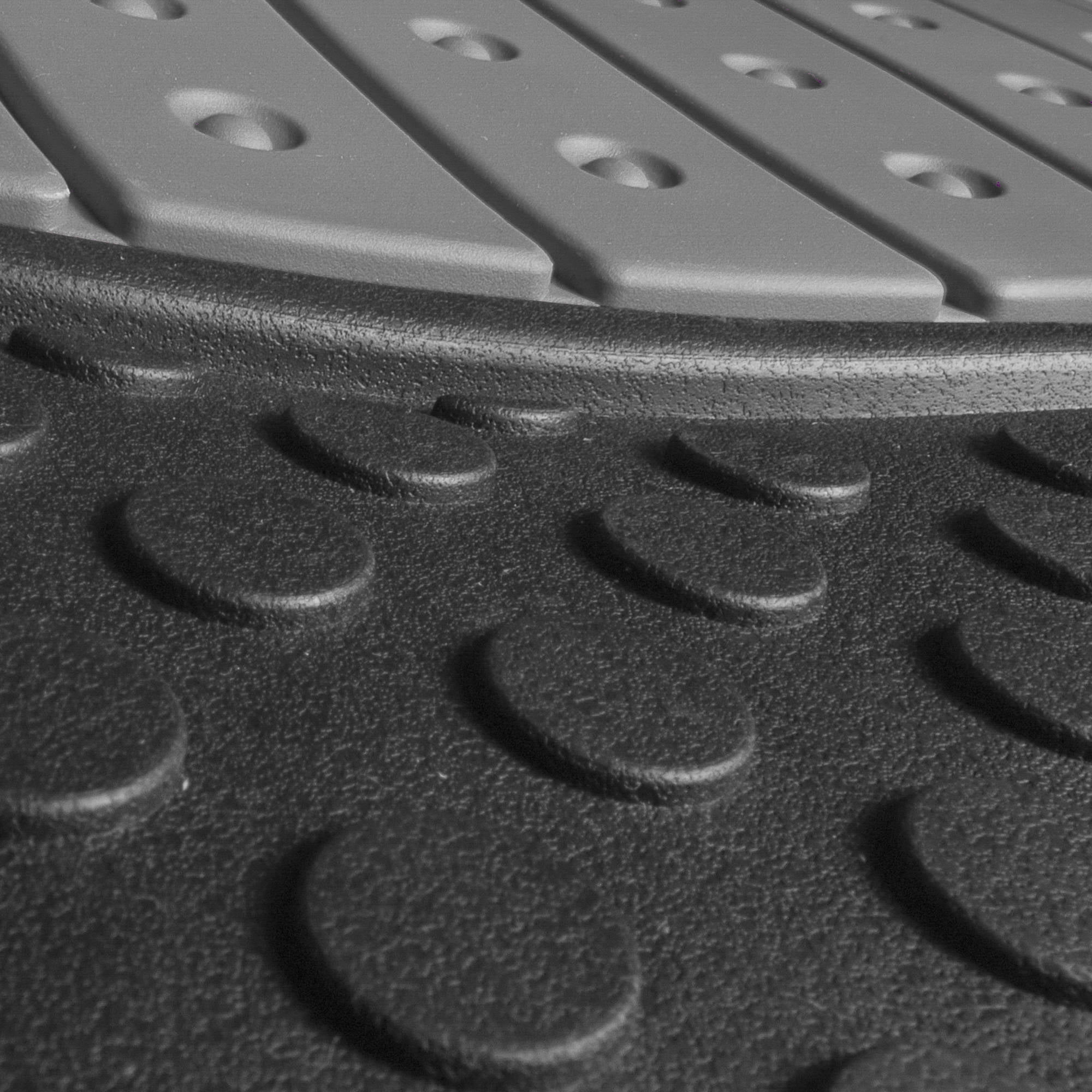 FH Group Climaproof Rubber Gray Car Floor Mats, Universal Fit 3pc Full Set with Air Freshener