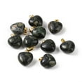 thumbnail image 3 of Natural Kambaba Jasper Pendants with Golden Tone Brass Findings Heart Charm 18x15~15.5x6~8mm Hole: 6x3mm, 3 of 3