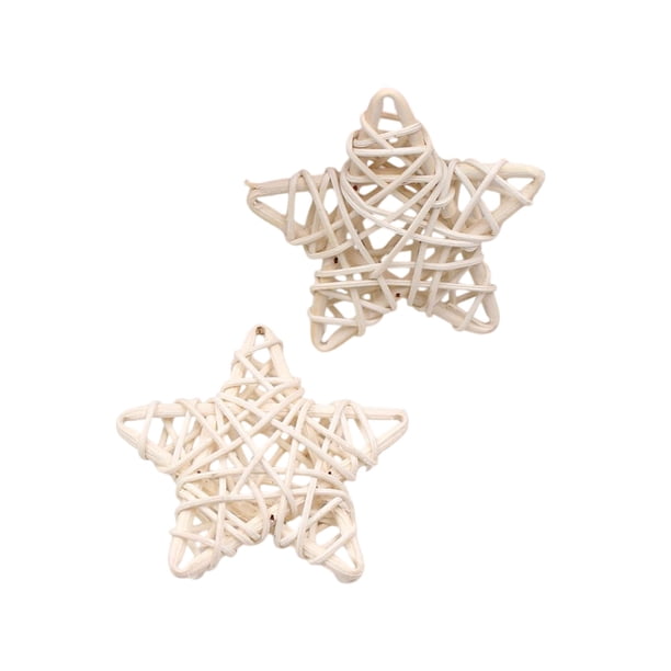 para con Juguete Y Juguete de Mascota Colgante de Decoración de Jarrón de Cinco Puntos de Estrella de Ratán de 6cm
