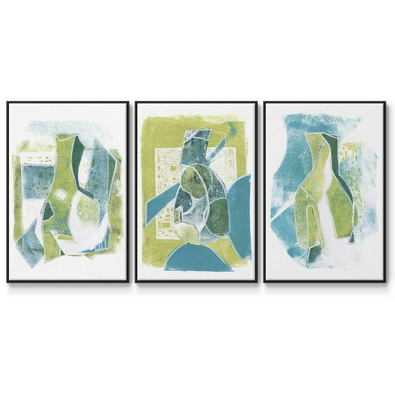 Jubilee Jugs III - Framed Premium Gallery Wrapped Canvas L Frame 3 Piece Set - Ready to Hang