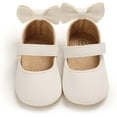 thumbnail image 3 of Infant Baby Girls Mary Jane Flats Non-Slip Rubber Sole Newborn Princess Dress Shoes Toddler First Walkers Sneaker Shoes, 3 of 7