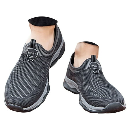 Oyedens Mens Running Walking Shoes Barefoot Slip on Work Driving Work Sneakers for Men Basketball Shoes
