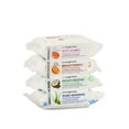 thumbnail image 1 of Spascriptions Anti-Aging Brightening Moisturizing & Pore Refining Towelettes Removes Waterproof Makeup Revives With Collagen Vitamin C Coconut Oil And Aloe Hypoallergenic 120 Ct. 4 Pack, 1 of 4