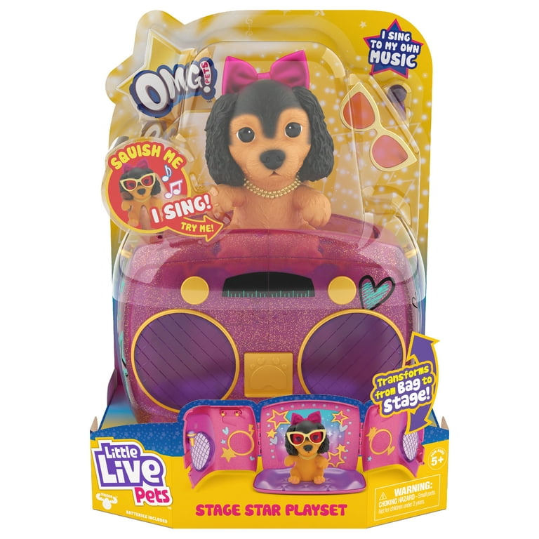 Little Live OMG Pets: Pop Queen Puppy with Transforming Stage Star