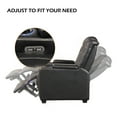thumbnail image 2 of Bonzy Home Power Controlled Electric Recliner with Adjustable Headrest, USB Ports, Cup Holders - Black, 2 of 7