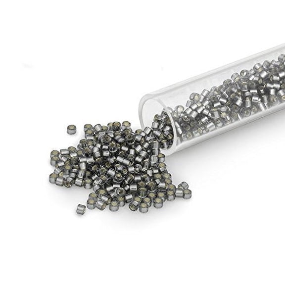 Miyuki Delica Seed Bead 11/0 Silver Lined Pewter
