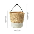 thumbnail image 2 of Boho Seagrass Woven Storage Basket, Wall Hanging Baskets Organizer, Garden Planter Basket, 1PC, 2 of 7
