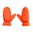 thumbnail image 3 of Manoplas de plumón Manoplas de esquí Cómodas Ligeras Resistentes al agua Plumón de pato Frío Naranja, 3 of 9