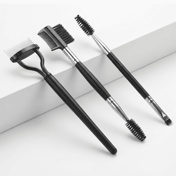 Eyelash Separator & Eyebrow Brush Set, Eyebrow Brush Eyelash Separator Brow Comb & Lash Spoolie Eye Makeup Tools for Removes Clump Mascara,Eye Brow (3 Pieces Set)