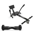 Hover1 AllStar Hoverboard & GoKart Attachment Combo, Black with LED