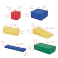 thumbnail image 2 of ECR4Kids SoftZone Builder Stacking Blocks and Shapes, Beginner Playset, Assorted, 16-Piece, 2 of 9