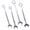 Chrome, variant on 11-Piece Jumbo Combination Wrench Set Extra Large 1-5/16 to 2 SAE Carbon Steel with Black Oxide Finish and Storage Pouch for Heavy Equipment and Farm Machinery