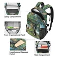thumbnail image 5 of JIALIOU 14" Laptop Backpack Waterproof Airline Approved Stylish Casual Daypack for Travel Business College Work, Animals Surrounded Tree, 5 of 8