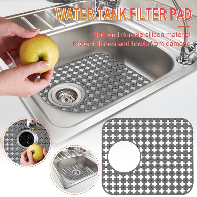 TIMIFIS Kitchen Gadgets Silicone Sink Mat Rear Kitchen Sink Protector Accessory Folding Non-slip Sink Mats For Bottom Of Stainless Steel Porcelain Sink
