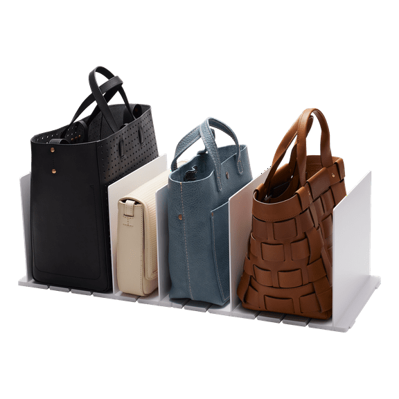 Yamazaki Home Handbag Organizer (Set of 2), White, ABS Plastic