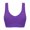 Dark Purple, variant on Plus-Size Women Seamless Padded Wireless Yoga Sports Bra
