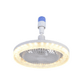 thumbnail image 2 of August Under Saving, E27 Spiralss Crystal Fan Light Fan Chandelier Integrated Intelligent Remote Control Crystal Light Home Bedroom Kitchen, 2 of 6