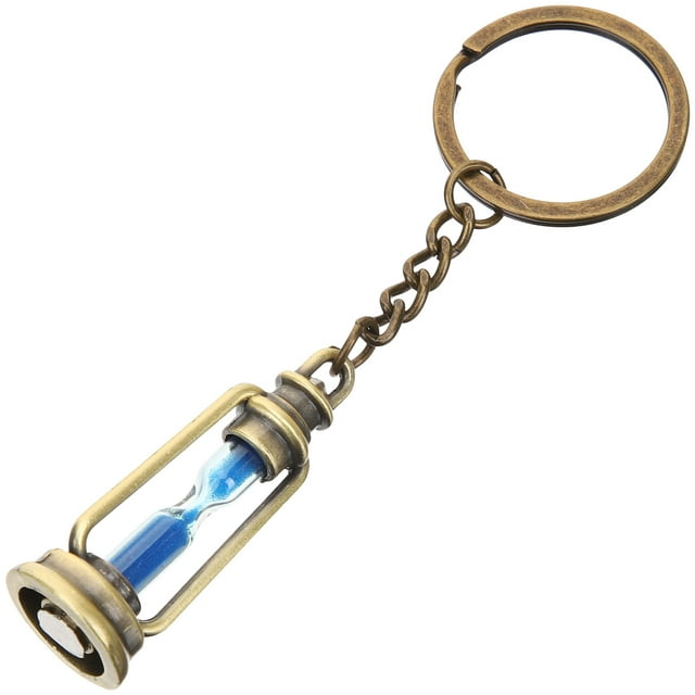 Miangastore Durable Metal Hourglass Keychains Creative Decorative Pendants for Backpacks and Keys Multi Color