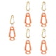 thumbnail image 3 of 5 piezas de abrazaderas para guantes de exterior, gancho multiusos para construcción al aire libre Naranja, 3 of 9