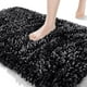 thumbnail image 1 of Alfombra de baño Yimobra Luxury Chenille extrasuave, 60 x 43 cm, color negro, 1 of 8