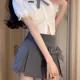 thumbnail image 2 of Falda de chica sexy y picante con estética Pure Desire, nueva falda corta de diseño ajustado de línea A para primavera y verano, 2 of 4
