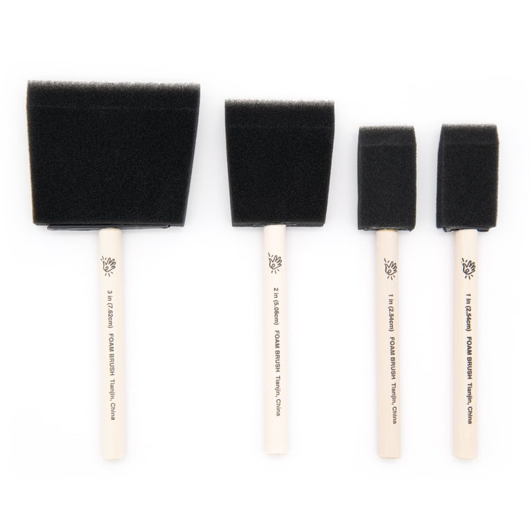 Foam Art Brushes with Angled Tips, 24-Piece photo 3