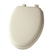 Mayfair Lift off Elongated Cushioned Vinyl Toilet Seat in White