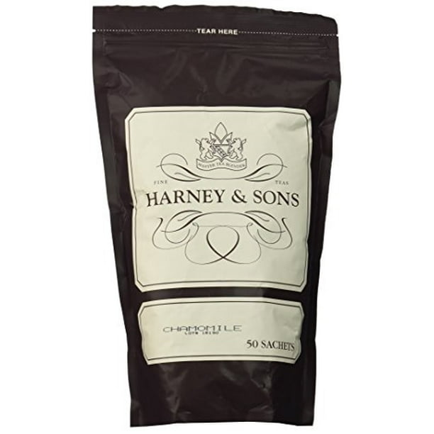 Harney and Sons Chamomile CaffeineFree Premium Herbal Tea Bag of 50 Sachets