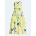 thumbnail image 5 of Free Assembly Women's and Women's Plus Strapless Cotton Poplin Tiered Midi Dress, Sizes XS-4X, 5 of 6