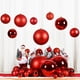 thumbnail image 4 of 2 bolas navideñas de 6, 8, 10 y 12 cm, coloridas, decorativas, de PVC, para colgar en el hogar, con diseño de escena de Año Nuevo, 4 of 5