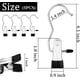 thumbnail image 2 of Ganchos de acero inoxidable para ropa, 7 unidades, antideslizantes, portátiles, para colgar ropa (negro), 2 of 5