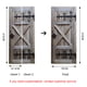 thumbnail image 3 of (95x215cm,I) Etiqueta de la puerta Efecto Trompe l'oeil 3D Interior PVC Pegatinas de pared para decoración de la pared Sala de estar Cocina Dormitorio Baño Papel pintado Rojo Verde RV1016-0122911FYD, 3 of 5